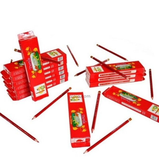 مداد قرمز لاک پشت ایرانی یک بسته12عددی